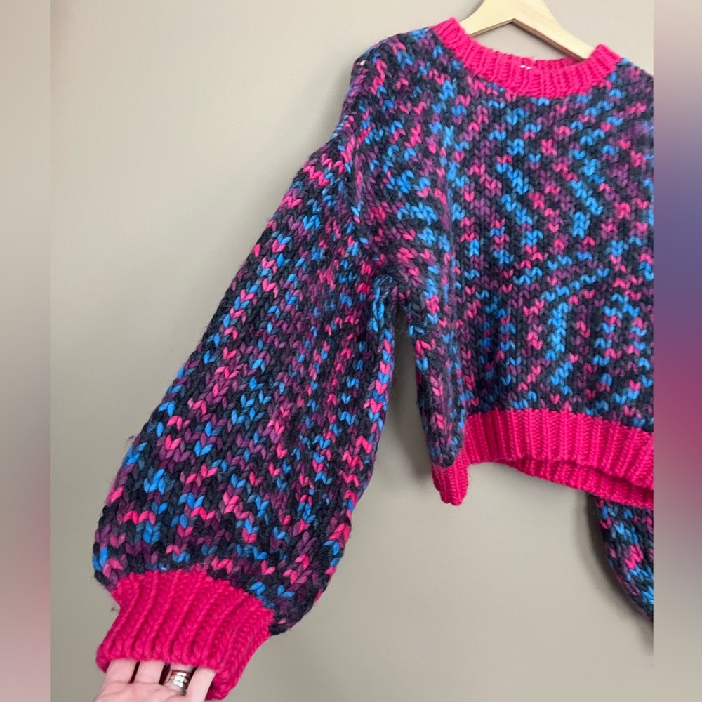 {MOTHER} The Bell Sleeve Jumper Sweater Alpaca and Wool Blend in Chunk of Chain - Picture 6 of 16
